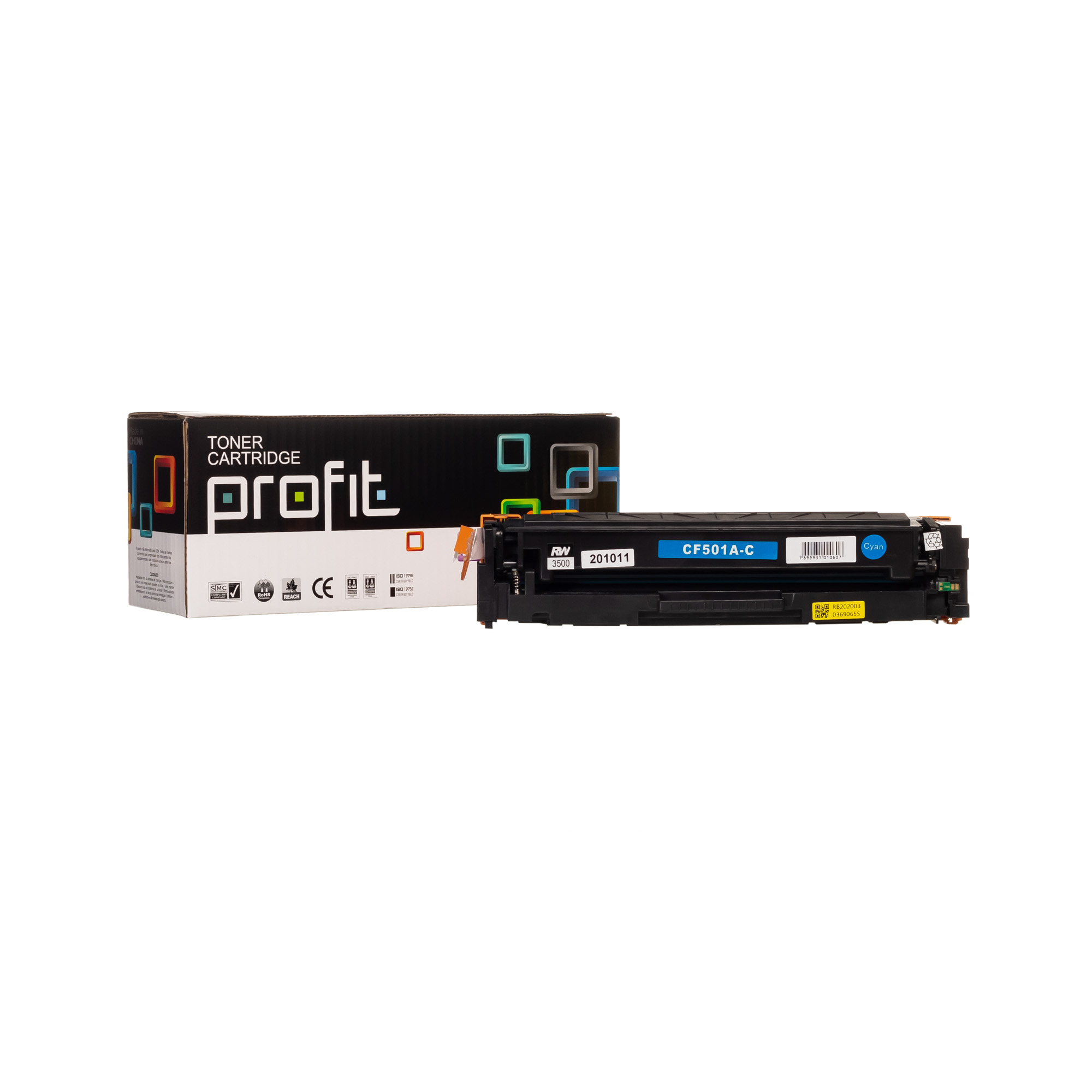 CART TONER HP CF501A | M254 | M281FDN | M281FDW - STA - (1,3K) AZUL COMPATÍVEL PROFIT