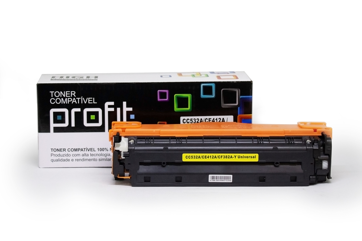 CART TONER HP305A | CE412A | CB532A | HP2025 | CF382A - RTC - (2,8K) AMAR COMPATÍVEL PROFIT