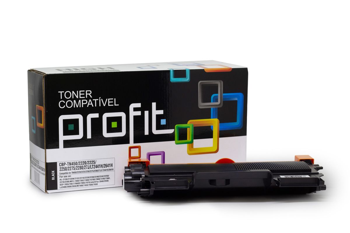 CART TONER BROTHER TN450 | TN420 | TN410 - STA - (2,6K) COMPATÍVEL PROFIT