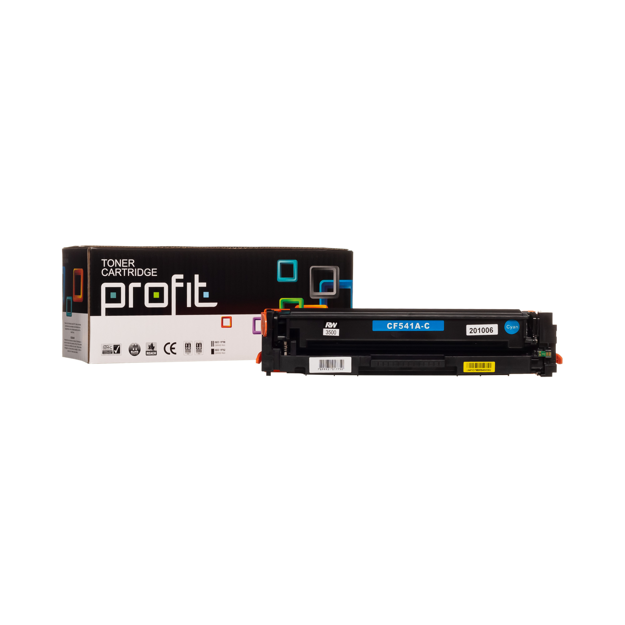 CART TONER HP CF541A | 203X | M254 | M281 - RTC - (1,3K) AZUL COMPATÍVEL PROFIT