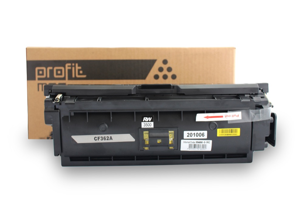 CART TONER HP CF362A | M552 | M553 | M577 - RTC - (5K) AMAR COMPATÍVEL PROFIT MPS