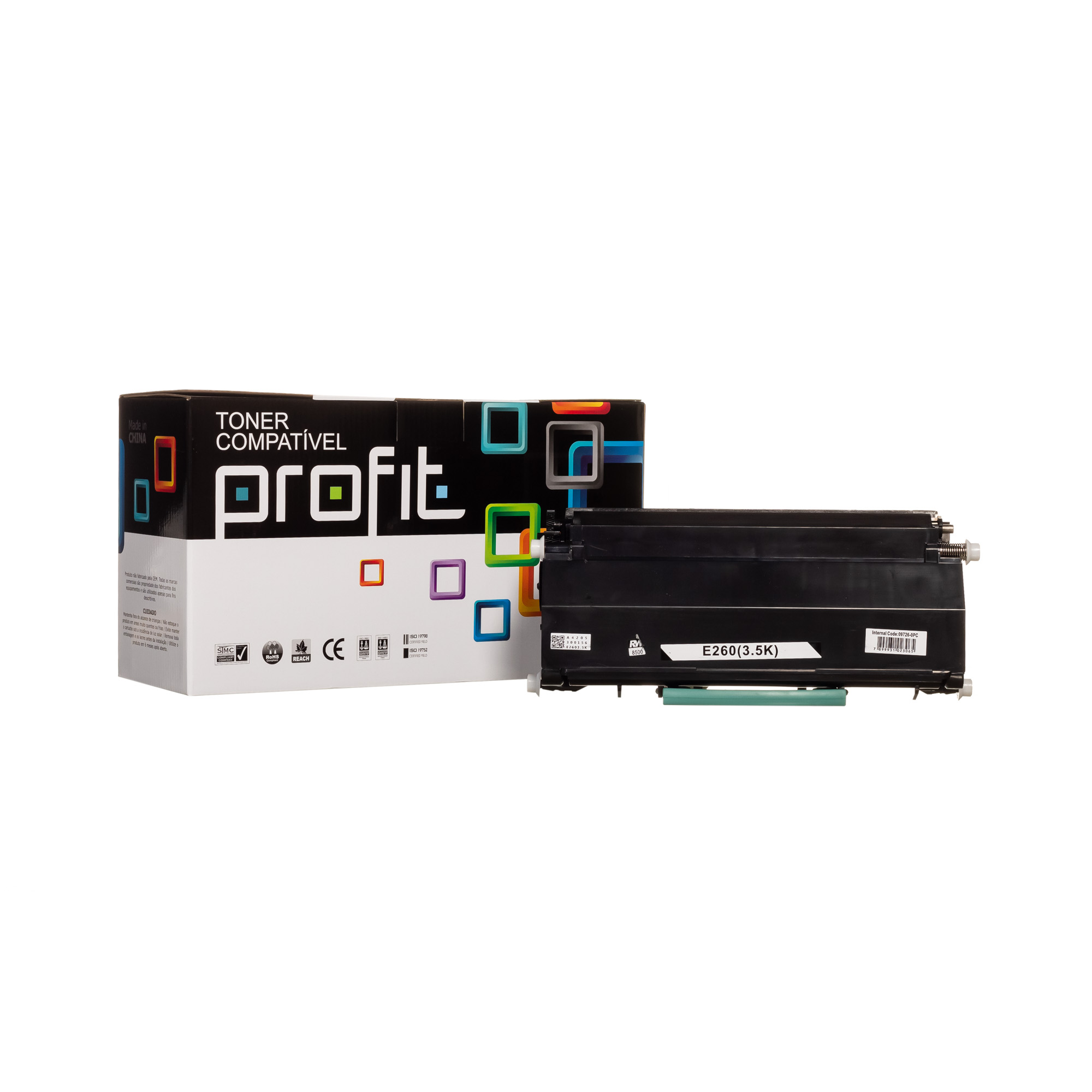 CART TONER LEXMARK E260 | 360 | 460 | X264 | X363 | X464 - IKT - (3,5K) COMPATÍVEL PROFIT S/CHIP